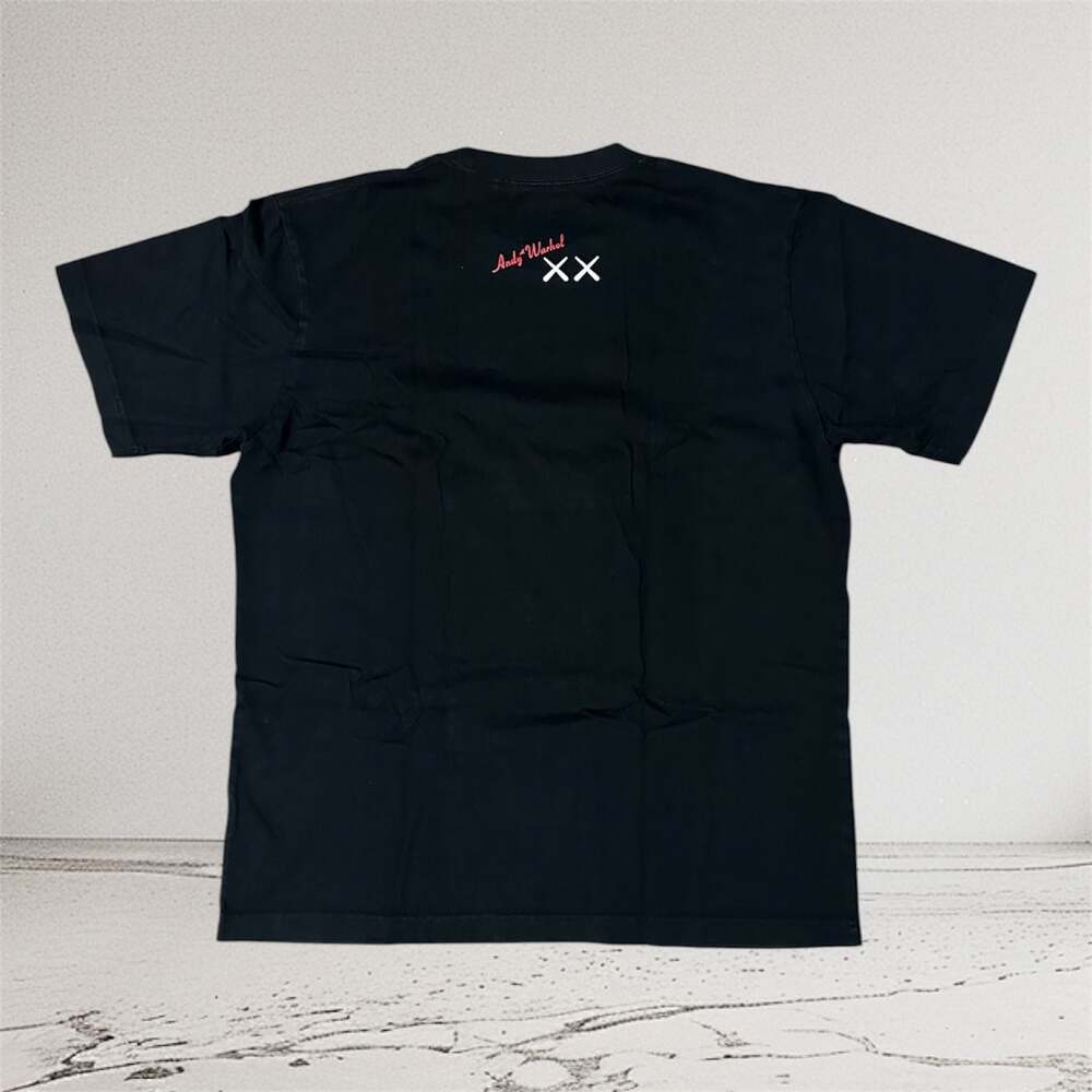 KAWS + Andy Warhol Uniqlo UT Graphic Black T-Shirt - Picture 2 of 3
